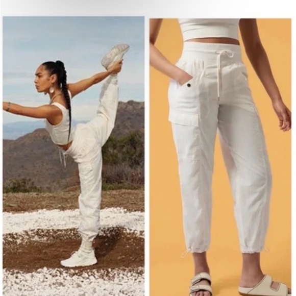 🍦NWT🍦 Athleta x Alicia Keys Utility Pants Sz 8 - Picture 1 of 7